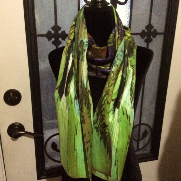 Vincent Van Gogh Stairs of Auvers silky scarf - Picture 6 of 8